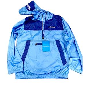 NWT Youth Boys Columbia Bloomingport Windbreaker Blue Size M